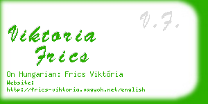 viktoria frics business card