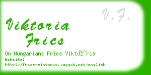 viktoria frics business card